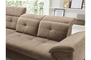 Inferne 5-seters Sofa med Sjeselong - Mørk beige - Møbler - Sofaer - Sofaer med sjeselong