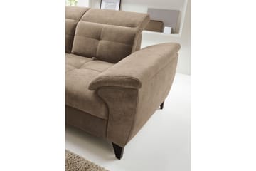Inferne 5-seters Sofa med Sjeselong - Mørk beige - Møbler - Sofaer - Sofaer med sjeselong