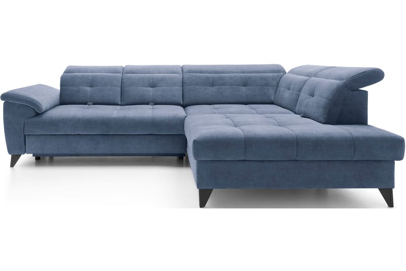 Inferne 5-seters Sofa med Sjeselong - Mørkeblå - Møbler - Sofaer - Sofaer med sjeselong