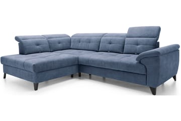 Inferne 5-seters Sofa med Sjeselong - Mørkeblå - Møbler - Sofaer - Sofaer med sjeselong