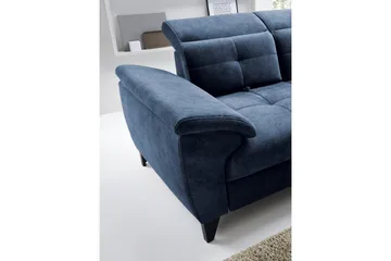 Inferne 5-seters Sofa med Sjeselong - Mørkeblå - Møbler - Sofaer - Sofaer med sjeselong