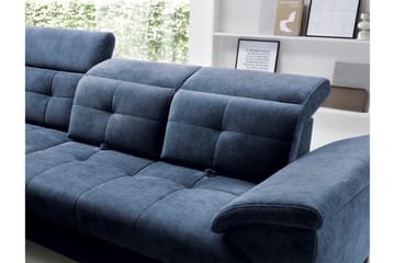 Inferne 5-seters Sofa med Sjeselong - Mørkeblå - Møbler - Sofaer - Sofaer med sjeselong
