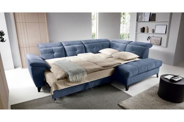 Inferne 5-seters Sofa med Sjeselong - Mørkeblå - Møbler - Sofaer - Sofaer med sjeselong