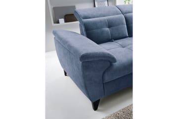 Inferne 5-seters Sofa med Sjeselong - Mørkeblå - Møbler - Sofaer - Sofaer med sjeselong
