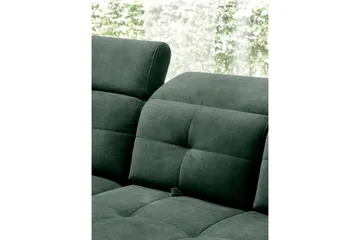 Inferne 5-seters Sofa med Sjeselong - Mørkegrønn - Møbler - Sofaer - Sofaer med sjeselong