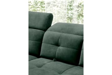 Inferne 5-seters Sofa med Sjeselong - Mørkegrønn - Møbler - Sofaer - Sofaer med sjeselong