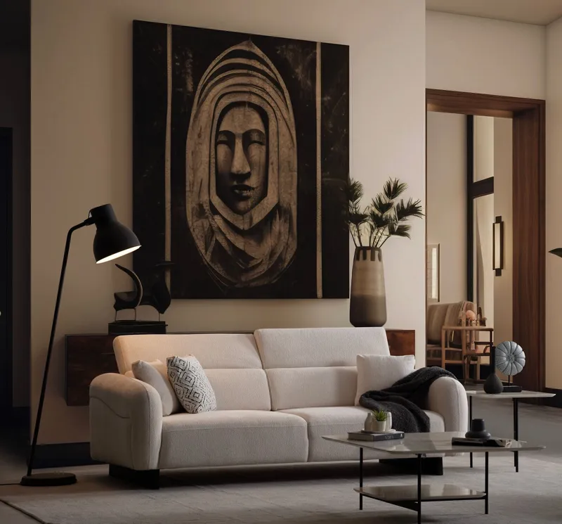Ingang 3-seters sofa Chenille - Hvit - Møbler - Sofaer - 3 seter sofa