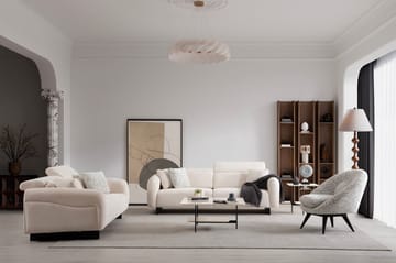 Ingang 3-seters sofa Chenille - Hvit - Møbler - Sofaer - 3 seter sofa