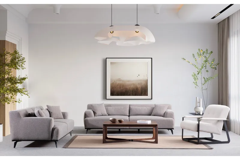 Jaguar 3-seters Sofa - Brun/Grå - Møbler - Sofaer - 3 seter sofa