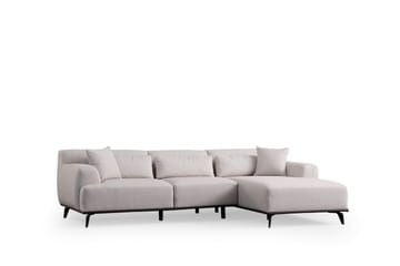 Jaguar 4-seters Sofa med Divan - Hvit - Møbler - Sofaer - Sofaer med sjeselong - 4 seters sofa med divan