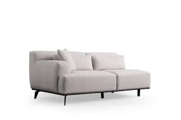 Jaguar 4-seters Sofa med Divan - Hvit - Møbler - Sofaer - Sofaer med sjeselong - 4 seters sofa med divan