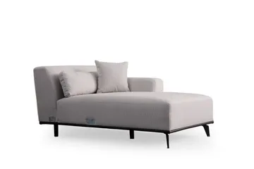 Jaguar 4-seters Sofa med Divan - Hvit - Møbler - Sofaer - Sofaer med sjeselong - 4 seters sofa med divan