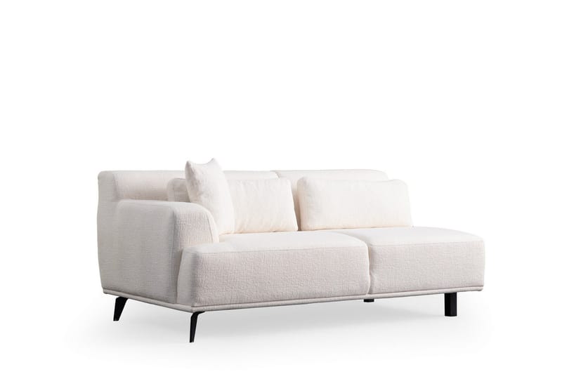 Jaguar 4-seters Sofa med Divan - Hvit - Møbler - Sofaer - Sofaer med sjeselong - 4 seters sofa med divan