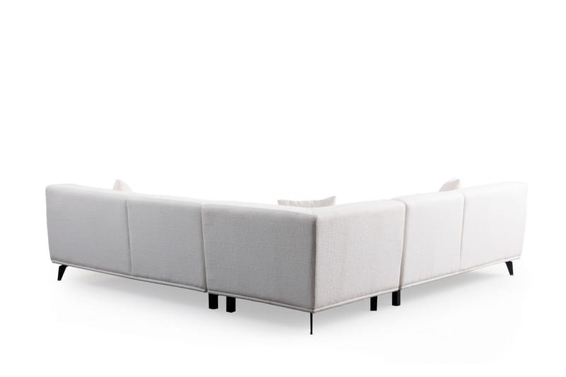 Jaguar 4-seters Sofa med Divan - Hvit - Møbler - Sofaer - Sofaer med sjeselong - 4 seters sofa med divan