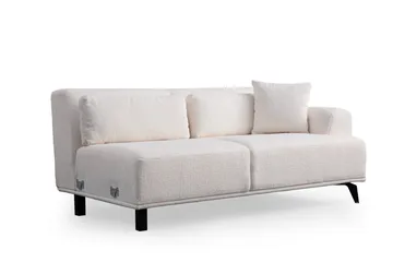 Jaguar 4-seters Sofa med Divan - Hvit - Møbler - Sofaer - Sofaer med sjeselong - 4 seters sofa med divan