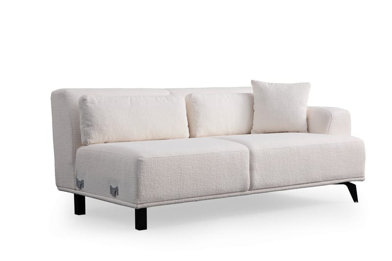 Jaguar 4-seters Sofa med Divan - Hvit - Møbler - Sofaer - Sofaer med sjeselong - 4 seters sofa med divan