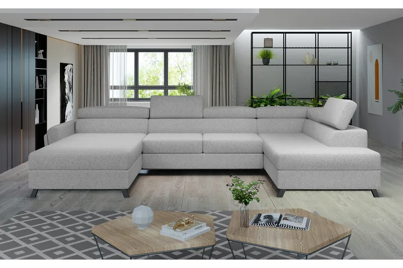 Josette U-sofa med Divan Venstre, Beige