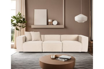 Kaolins Sofa 3-seter - Fersken - Møbler - Sofaer - Modulsofaer - Komplett modulsofa
