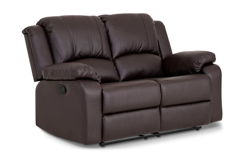 Norbo Liten Reclinersofa 2-seter Kunstskinn - Fällbar sofa - Kinosofa - Møbler - Sofaer - Reclinersofaer - 2 seters kinosofa & reclinersofa