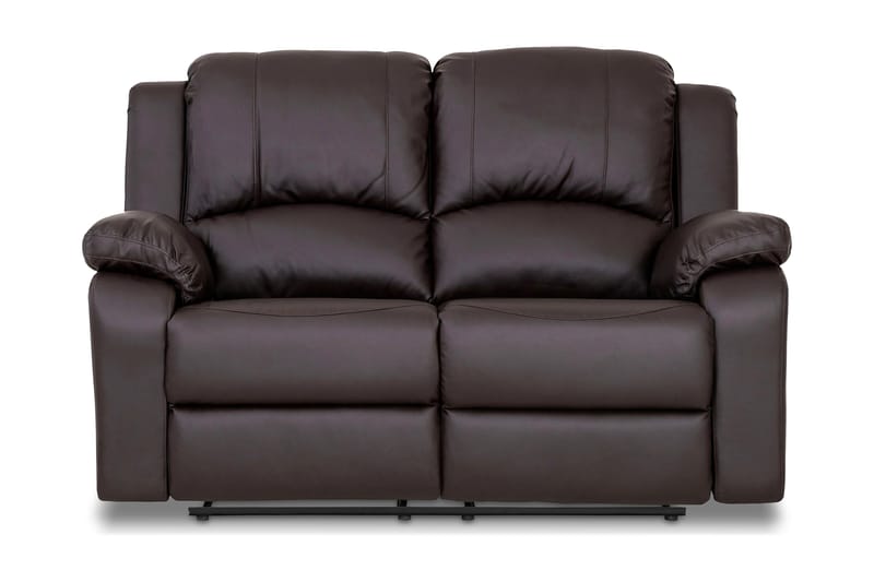 Norbo Liten Reclinersofa 2-seter Kunstskinn - Fällbar sofa - Kinosofa