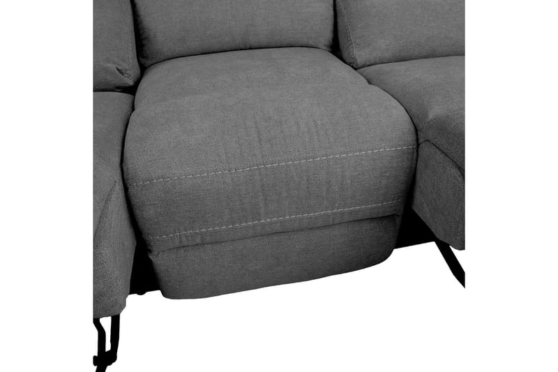 Mimi Reclinersoffa 3-sits Grå NO_BRAND Grey - Møbler - Sofaer - Reclinersofaer - 3 seters kinosofa & reclinersofa