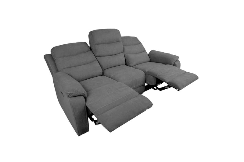 Mimi Reclinersoffa 3-sits Grå NO_BRAND Grey - Møbler - Sofaer - Reclinersofaer - 3 seters kinosofa & reclinersofa
