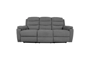 Mimi Reclinersoffa 3-sits Grå NO_BRAND Grey - Møbler - Sofaer - Reclinersofaer - 3 seters kinosofa & reclinersofa