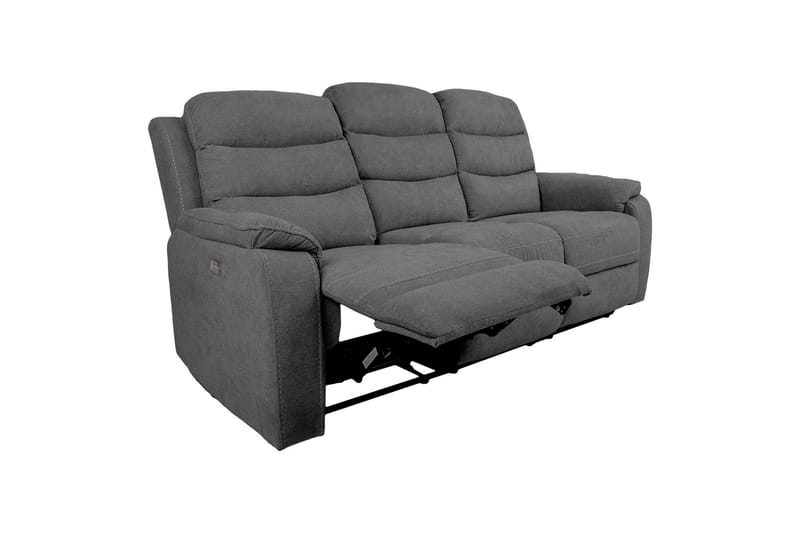 Mimi Reclinersoffa 3-sits Grå NO_BRAND Grey - Møbler - Sofaer - Reclinersofaer - 3 seters kinosofa & reclinersofa