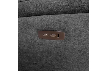 Mimi Reclinersoffa 3-sits Grå NO_BRAND Grey - Møbler - Sofaer - Reclinersofaer - 3 seters kinosofa & reclinersofa