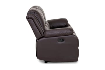 Reclinersofa Navarro 3-seter Kunstlær - Brun - Møbler - Sofaer - Reclinersofaer - 3 seters kinosofa & reclinersofa