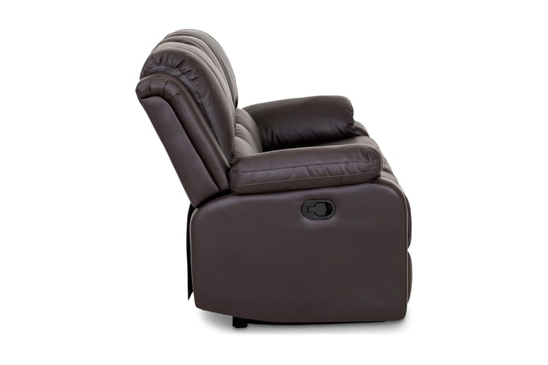 Reclinersofa Navarro 3-seter Kunstlær - Brun - Reclinersofaer - 3 seters kinosofa & reclinersofa