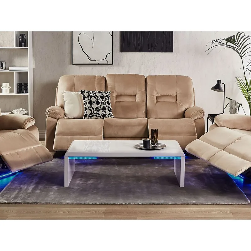 3-seters sofa Rovik - Beige - Møbler - Sofaer - Reclinersofaer