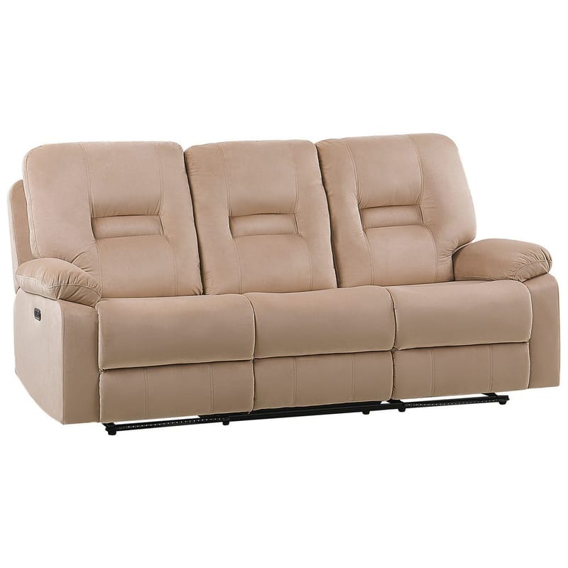 3-seters sofa Rovik - Beige - Møbler - Sofaer - Reclinersofaer