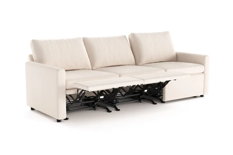 Barsele 3-seter Elektrisk Reclinersofa - Beige - Møbler - Sofaer - Reclinersofaer