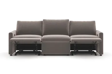 Barsele 3-seter Elektrisk Reclinersofa - Brun - Møbler - Sofaer - Reclinersofaer