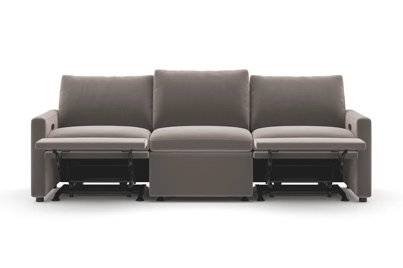 Barsele 3-seter Elektrisk Reclinersofa - Brun - Møbler - Sofaer - Reclinersofaer