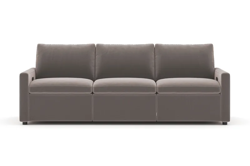 Barsele 3-seter Elektrisk Reclinersofa, Brun