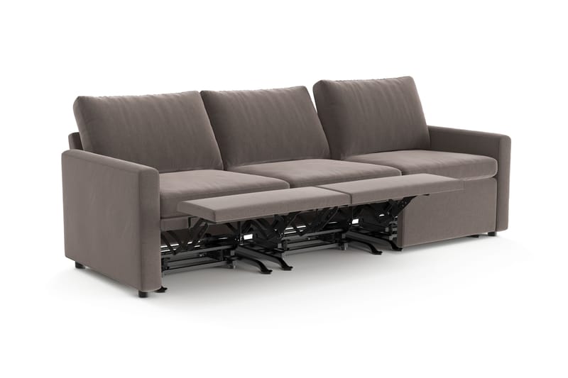 Barsele 3-seter Elektrisk Reclinersofa - Brun - Møbler - Sofaer - Reclinersofaer