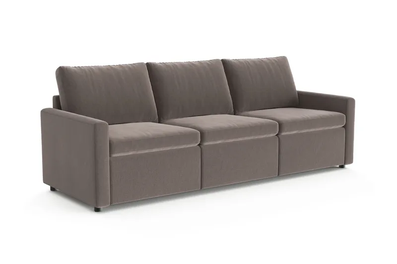 Barsele 3-seter Elektrisk Reclinersofa - Brun - Møbler - Sofaer - Reclinersofaer