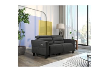 Carpari 2-seter Reclinersofa 162 cm med Justerbare Nakkestøtter i Stoff - Grå - Møbler - Sofaer - Reclinersofaer