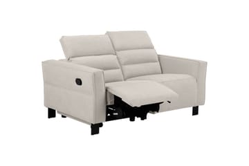 Carpari Dyp 2-seter Kinosofa med Recliner i Stoff - Hvit - Møbler - Sofaer - Reclinersofaer