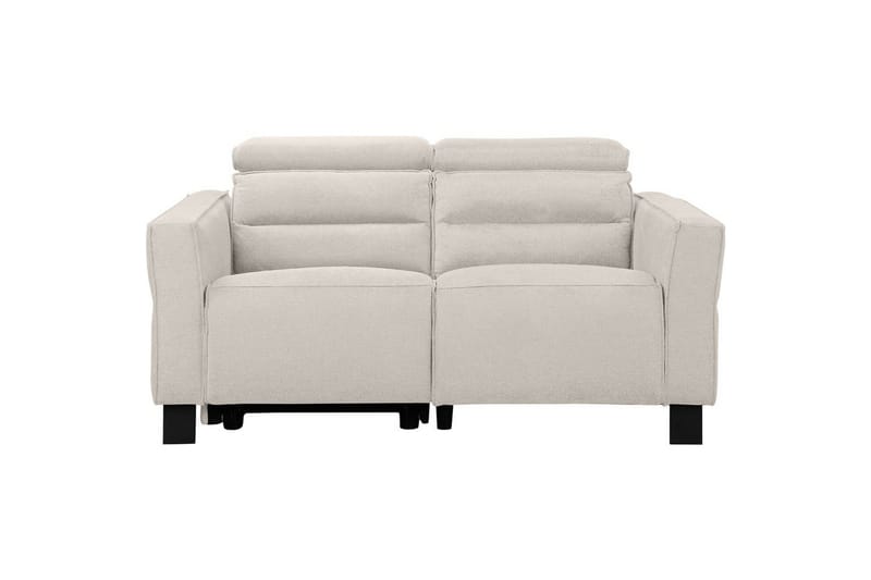 Carpari Dyp 2-seter Kinosofa med Recliner i Stoff, Hvit