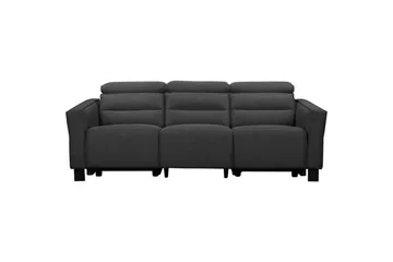 Carpari Dyp 3-seter Kinosofa med Recliner i Stoff - Grå - Møbler - Sofaer - Reclinersofaer