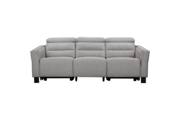 Carpari Dyp 3-seter Kinosofa med Recliner i Stoff - Grå - Møbler - Sofaer - Reclinersofaer