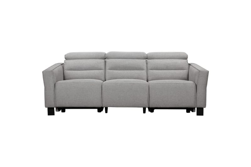 Carpari Dyp 3-seter Kinosofa med Recliner i Stoff - Grå - Møbler - Sofaer - Reclinersofaer