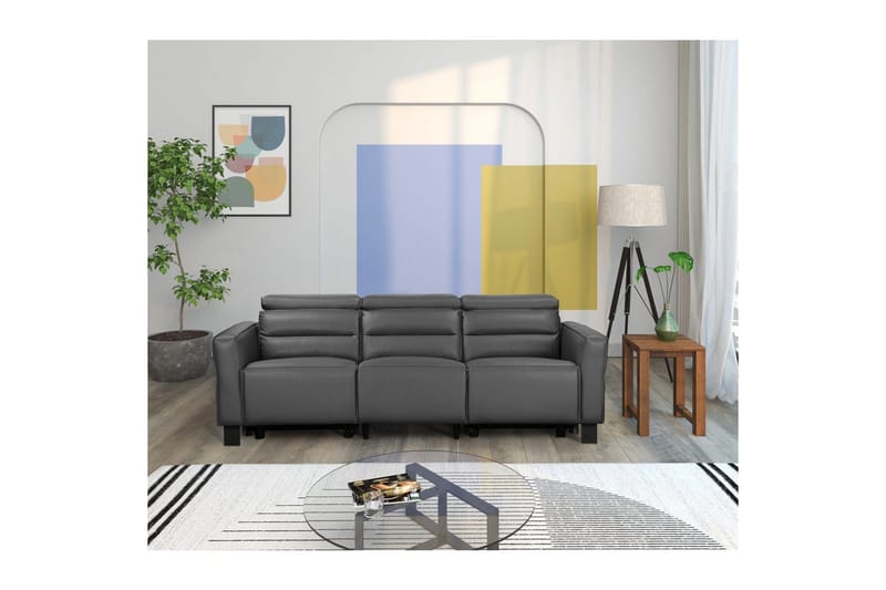 Carpari Reclinersofa 3-seter - Grå - Møbler - Sofaer - Reclinersofaer