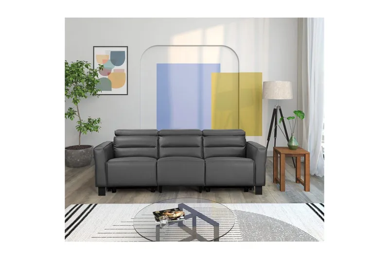 Carpari Reclinersofa 3-seter - Grå - Møbler - Sofaer - Reclinersofaer