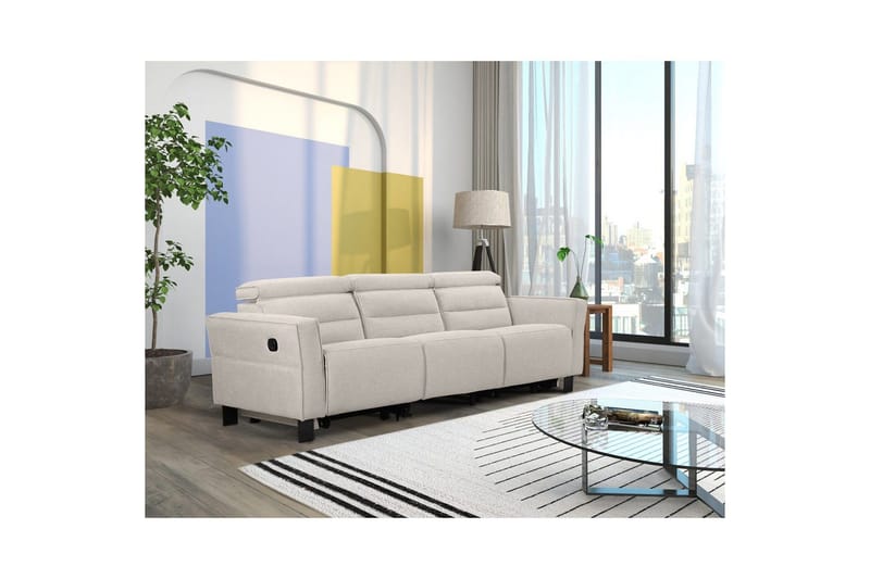 Carpari Reclinersofa 3-seter - Hvit - Møbler - Sofaer - Reclinersofaer