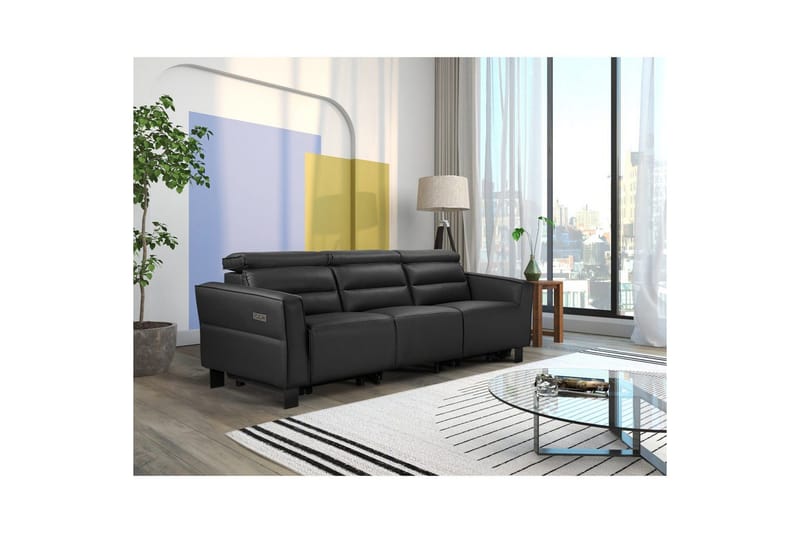 Carpari Reclinersofa 3-seter - Svart - Møbler - Sofaer - Reclinersofaer