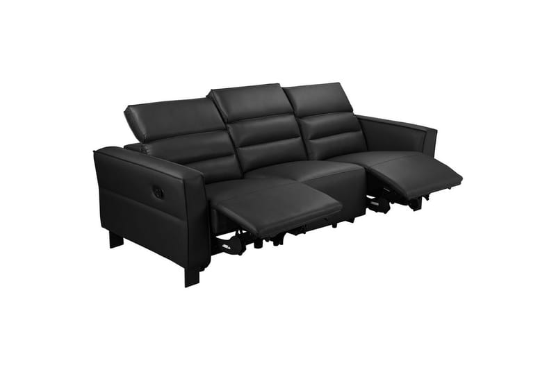 Carpari Reclinersofa 3-seter - Svart - Møbler - Sofaer - Reclinersofaer